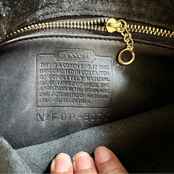 Vintage Coach Black Companion Crossbody Bag - Picture 4 of 4